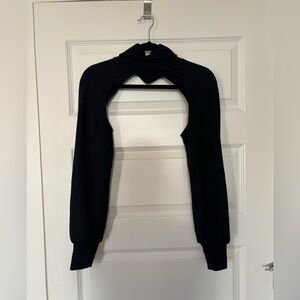 Turtle Neck Super Crop Sweater